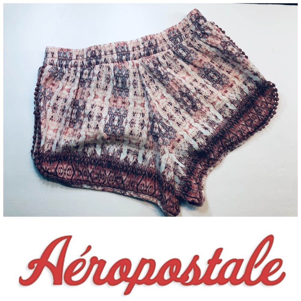 Aeropostale Peachy Boho/Tribal Shorts Size M Earthy Festival Prairie Summer